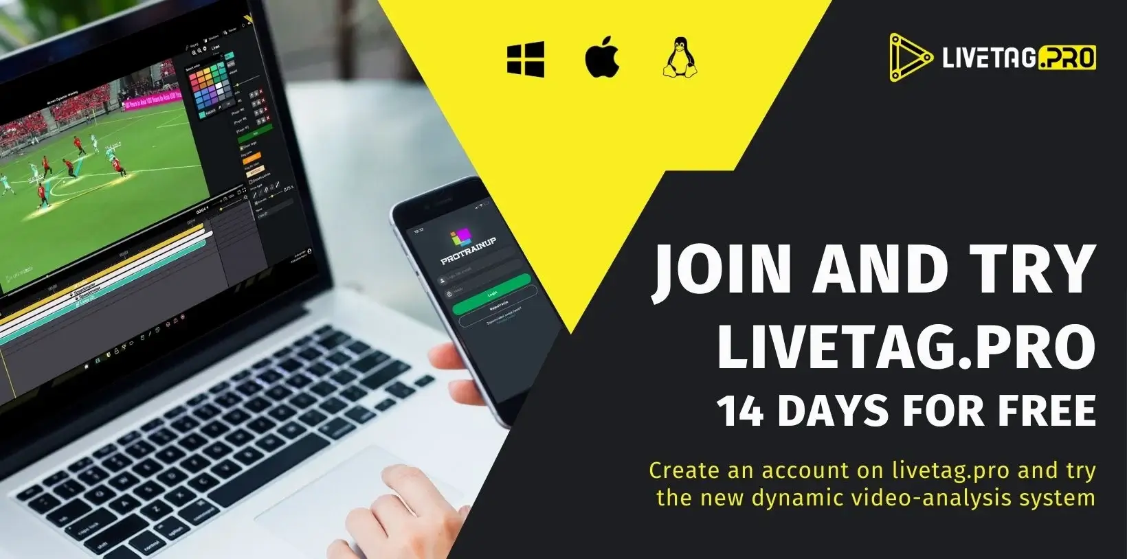 LiveTag.pro - Video-analysis software baner